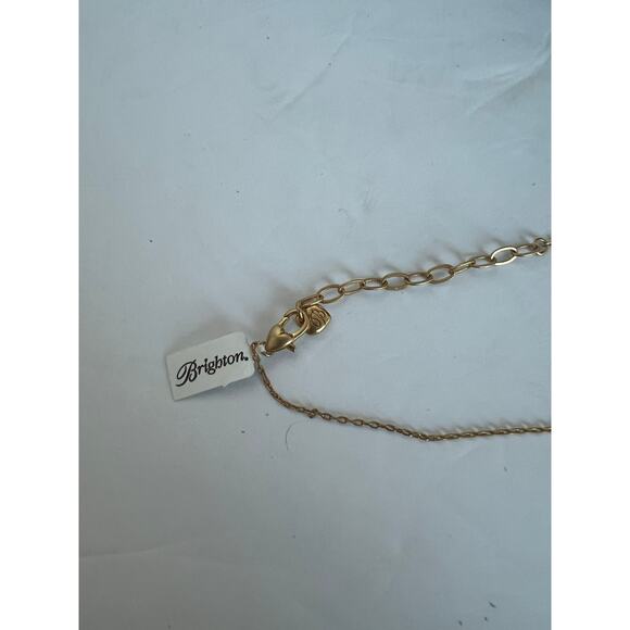 NWT Brighton Meridian Zenith Gold Swarovski Stones Necklace and Post Earrings - Picture 3 of 7